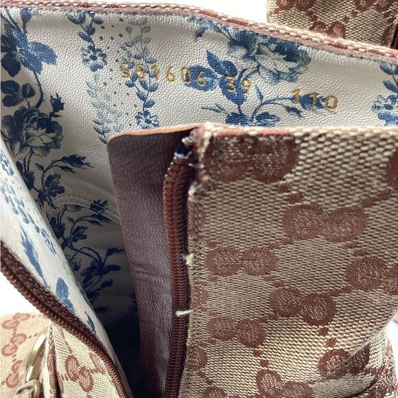 Gucci GG Monogram Victoire 95mm Ankle Boots Beige Ruggine Rust Size EU 39 - Picture 9 of 16